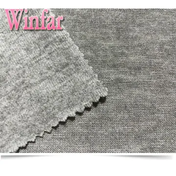Brushed Polyester Rayon Spandex Jersey Sweater Fabric Hacci