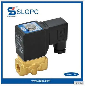 Cheap price brass 1/4" 12v push water flow rate control solenoid valve SLGPC-2W030-08