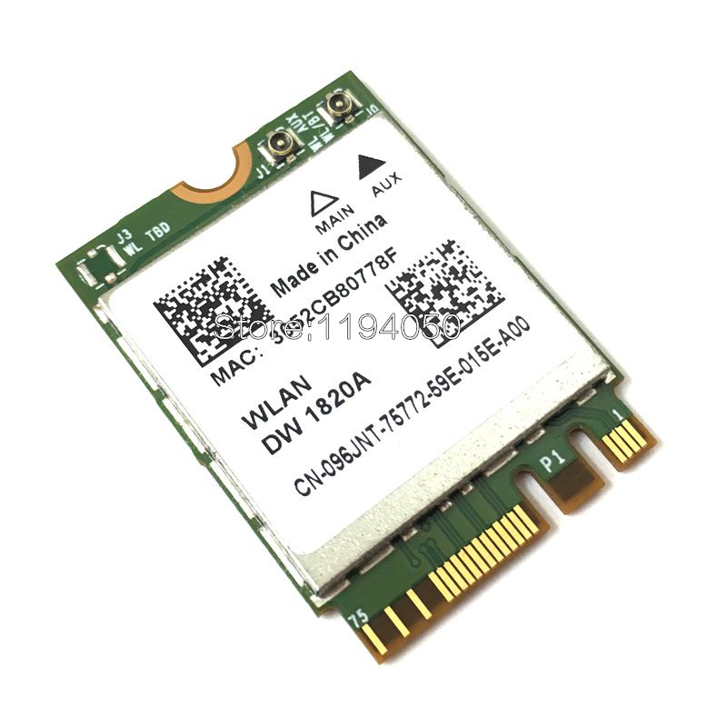 BCM94350ZAE DW1820A 802.11AC 867Mbps bcm94350 M.2 NGFF Wi-Fi Wireless network card is better than bcm94352z dw1820