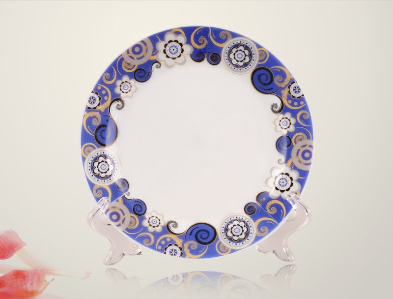 Assiette Plate Jade Blanc - Assiette Plate 9 "