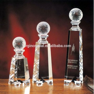 Hot Selling clear VIP crystal sport trophy with fashion design