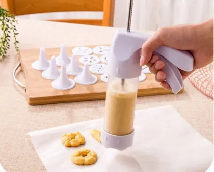 China Hand Aluminum Cookie Press Gun of Shule