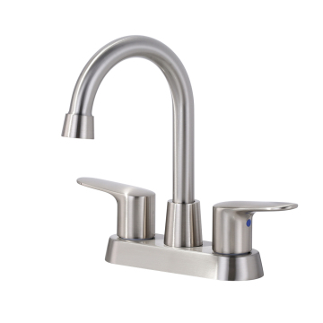 4 Inch Centerset 3 Hole 2 Handle Swivel Spout Bathroom Faucet for Wholesales