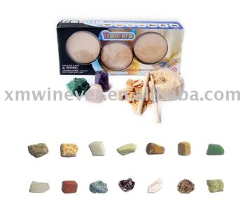 dig it out natural crystal,Rock,treasure toys,Excavation kit toy, Discover kit