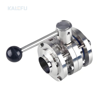 Manual High-Quality Stainless Steel Butterfly Valve with Welding and Pull Handle