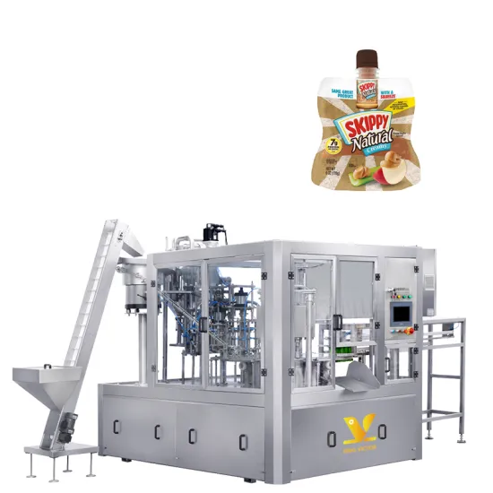 KV Automatic Corner Spout Doypack Pouch Filling Machine for Liquid Peanut Butter