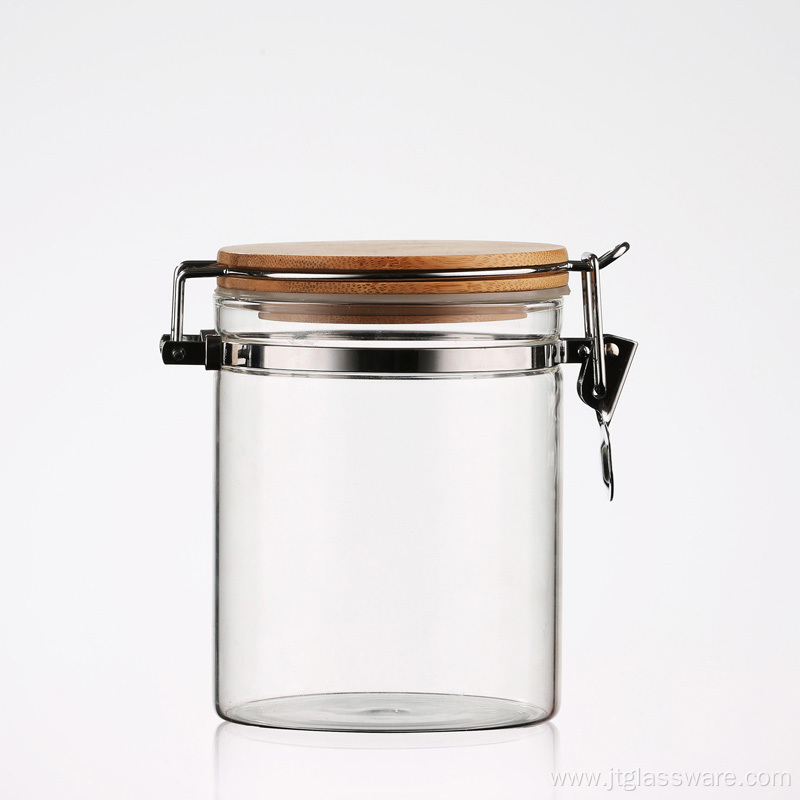 Glass Storage Jar Of Honey Ferment Bottles