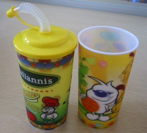 3D lenticular straw cup