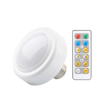  Battery Powered 3 Color Light E26 Thread Smart Downlight with Remote Control Bulb