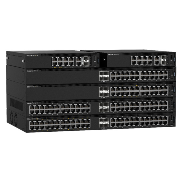 N1124T-ON 24 Port RJ45 1GbE + 4 Port SFP+ 10GbE Stackable Switch