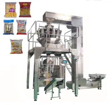 Pneumatic Snack Packaging Machine: Vertical Nacho Popcorn Chip Fries Bag Sealer with Nitrogen Gas Fill