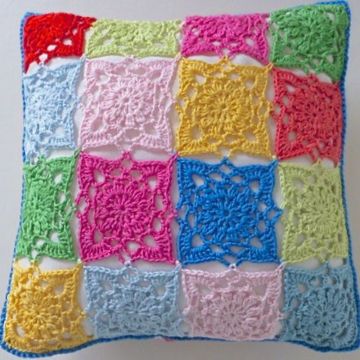 Hot Fashion Creative Colorful Crochet Cushion Cover