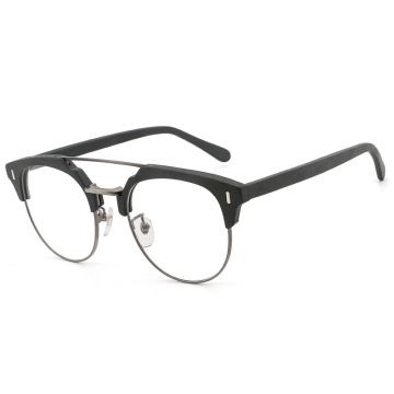 Hdcrafter retro asetat biji -bijian kayu kacamata optik bingkai kacamata