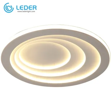 LEDER White Room Flush Ceiling Lights