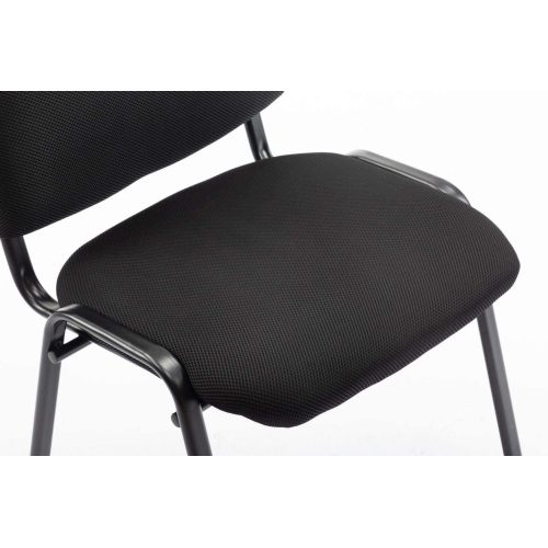 Stackable Black Fabric Office Chair