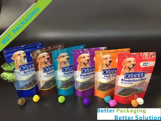 Clear Window PET Food Stand Up Pouches