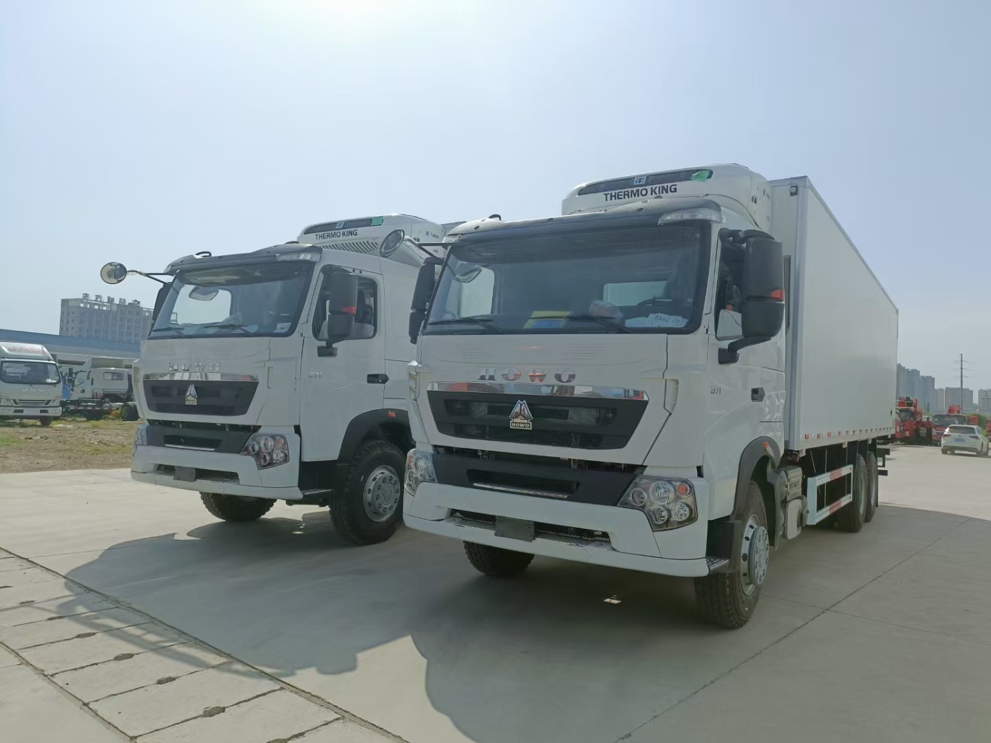 HOWO Brand 20T heavy duty cold food transport truck
