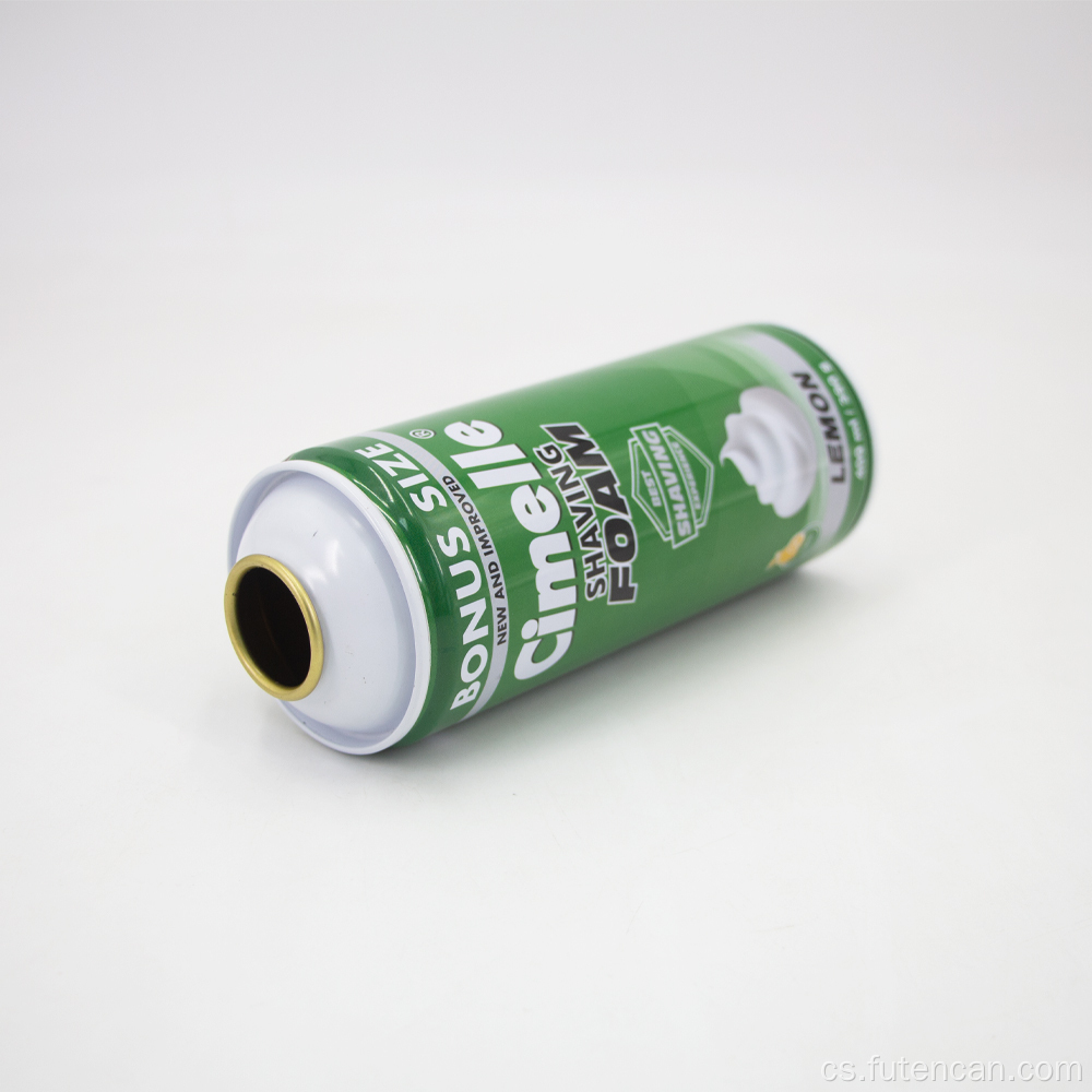 Aerosolová plechovka o průměru 65 mm