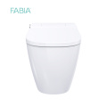 Square Design Flool Mounted P-trap Smart Toilet