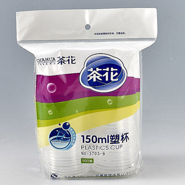 Disposable plastic cup, material of PP, for picnic and buffet use, 260ml
