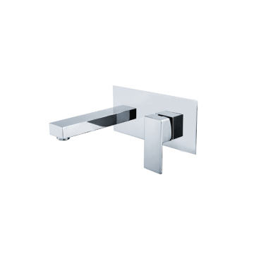 Low Prices Rectangle Wall Hung Bathroom Sink Mixer Taps - Single Handle Brass Faucet for Cold and Hot Water