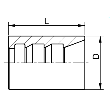 Férula para manguera sae 100 r1a