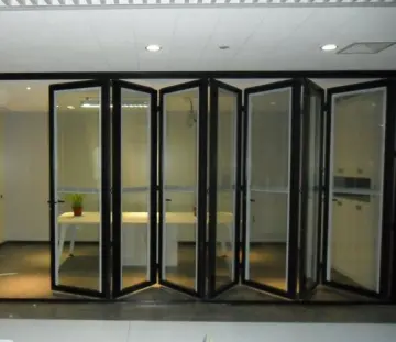 exterior glass interior aluminium folding doors