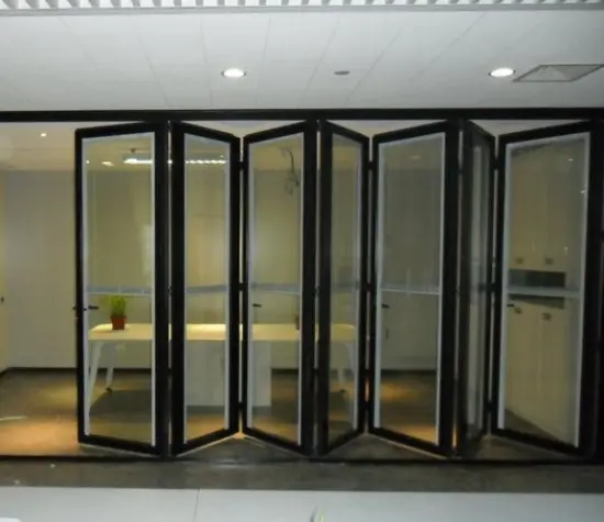exterior glass interior aluminium folding doors