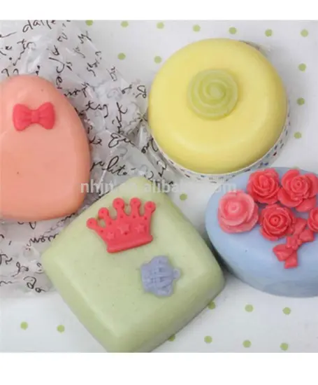 Multifunctional rectangle silicone soap mold with CE certificate