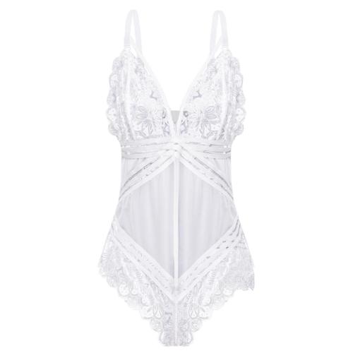 Lingerie body transparente Plus Size feminino