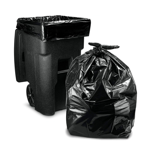 Convenient Delivery Disposable Big Garbage Bags Black Pe Trash Bags For Storage