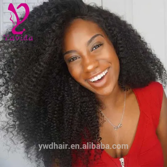 8-26" Cheap Full Lace Wigs Brazilian Hair Front Lace Wig Glueless Afro Kinky Curl Wigs With Baby Hair Free Shipping