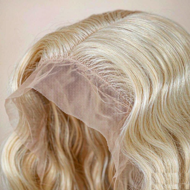 613 Blonde Deep Wave 13x4 Lace Front Wig 100% Human Hair