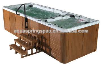CE/CB/SAA approved swim spa hot tub with 12mm thick strong body for family party jacuzziii swimming pool