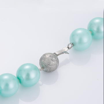 Latest Designs Light Blue Pearl Bead Necklace