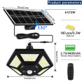 6 Luzes solares de penduramento solar de água externa de 6 laterais