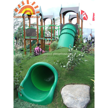 Наружная прямая игровая площадка Tube Slide For Sale