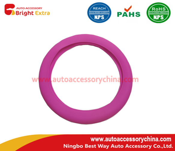 Silicone Steering Wheel Cover Pink