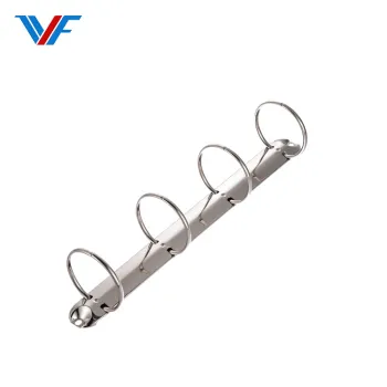 Nickel Antique Brass A5 Binder with 4 Round Ring Mechanism Metal File Clips