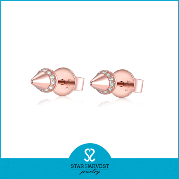 Factory Wholesale Rose Gold Plating 925 Sterling Silver Earring
