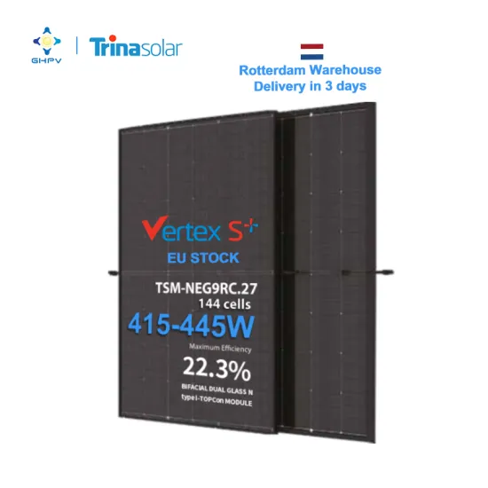 Trina Solar Panels - Vertex S Plus Models: 415W to 445W Bifacial Dual Glass Panels