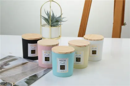 Green Rose Gold Libbey Candle Jars with Lids - Set for Candle Making