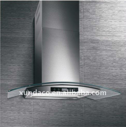 Stainless Steel Tempered Glass Kitchen Range Hood