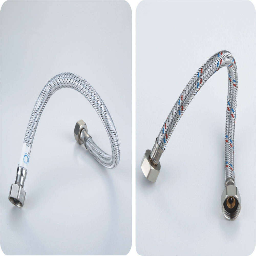 Cover Metal Flexible Braided Hose With Brass Nuts