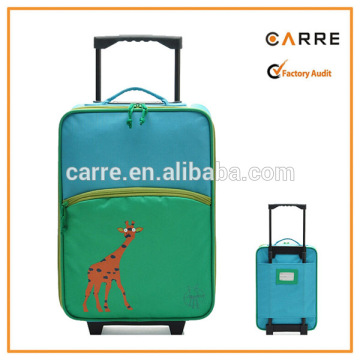 cute trolley travel softside rolling kids luggage bag with wheels