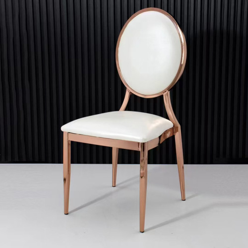 Gold Metal Wedding Events Stacking Banquet Chairs