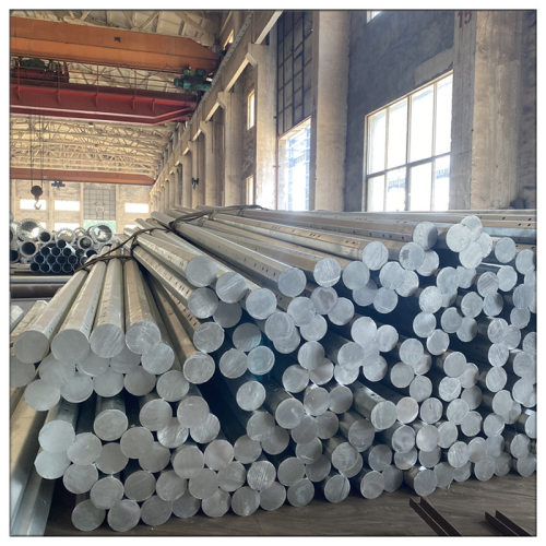 15 Foot Galvanized Pole Galvanized Steel Utility Pole For Electrical Power Factory