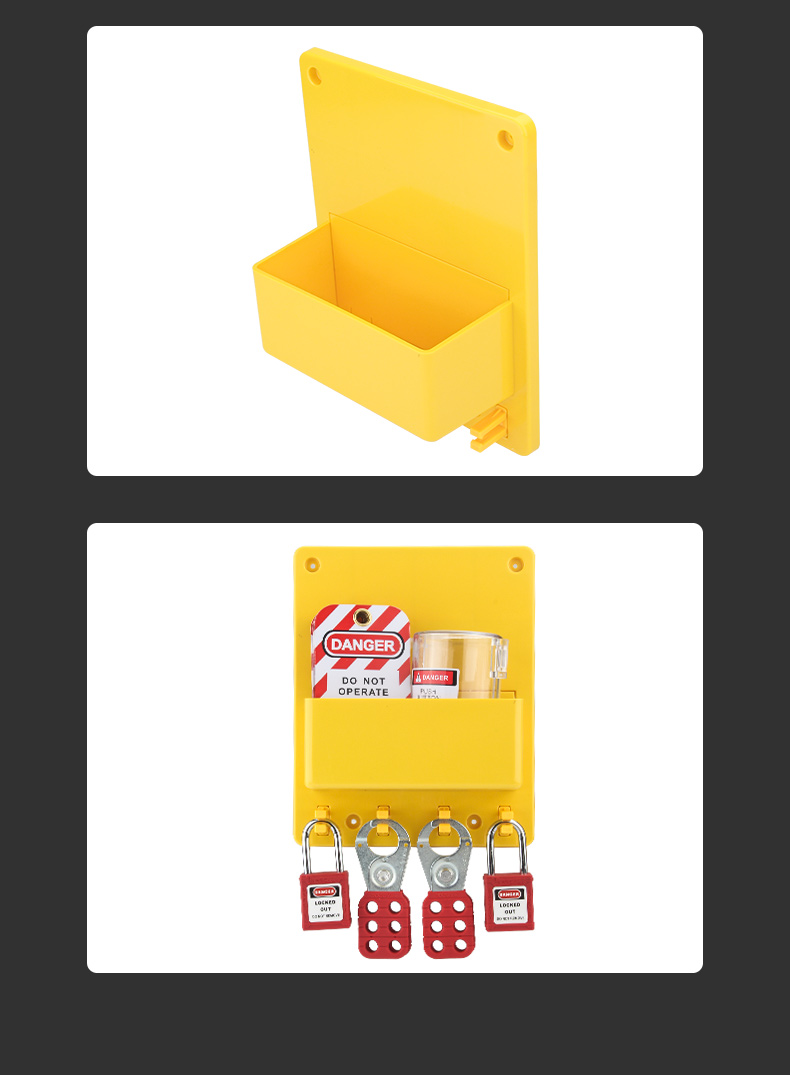 Oem Compact Lockout Station With 4 Positions For Industrial Lockout ...