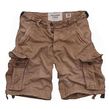 Men's plain shorts, made of 100% cotton, washed, breathable