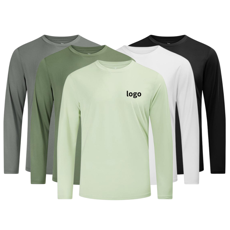 Wholesale Men Lightweight Quick Dry Sports Long Shirt